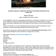 Homeland Projection in collaboration with Damer House Gallery and Barcelona Loop Festival 2025